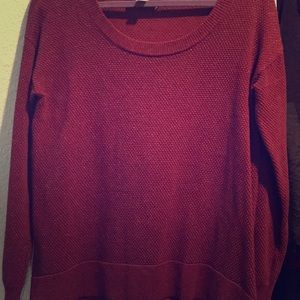 Burgundy sweater